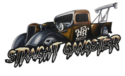 Straight Gangster Die Cut Sticker